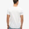 Camiseta de manga corta con cuello en V y efecto slub en los pantalones cortos