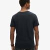 Camiseta de manga corta con cuello en V y efecto slub en los pantalones cortos