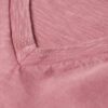 Camiseta de manga corta con cuello en V y efecto slub en los pantalones cortos
