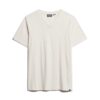 Camiseta de manga corta con cuello en V y efecto slub en los pantalones cortos