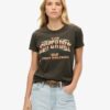 Camiseta de manga corta con estampado de bandas de rock de los 70