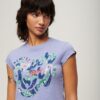 Camiseta de manga corta con estampado floral