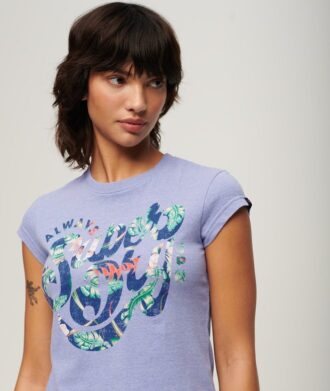 Camiseta de manga corta con estampado floral