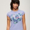 Camiseta de manga corta con estampado floral