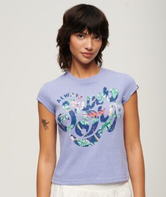 Camiseta de manga corta con estampado floral