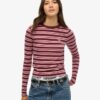 Camiseta de manga larga a rayas