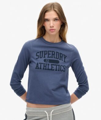 Camiseta de manga larga ajustada con cuello redondo Athletic Essentials