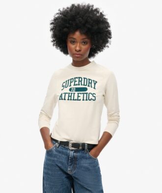 Camiseta de manga larga ajustada con cuello redondo Athletic Essentials