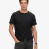 Camiseta de pantalón corto con cuello redondo y tejido slub