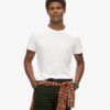 Camiseta de pantalón corto con cuello redondo y tejido slub