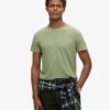 Camiseta de pantalón corto con cuello redondo y tejido slub