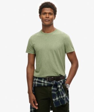 Camiseta de pantalón corto con cuello redondo y tejido slub
