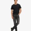 Camiseta de pantalón corto con cuello redondo y tejido slub