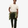 Camiseta de pantalón corto con cuello redondo y tejido slub