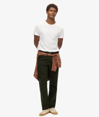 Camiseta de pantalón corto con cuello redondo y tejido slub