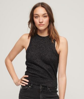 Camiseta de punto de cuello redondo de merino