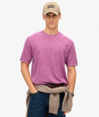 Camiseta de punto jaspeado sobreteñida