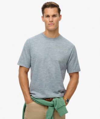 Camiseta de punto jaspeado sobreteñida