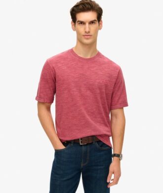 Camiseta de punto jaspeado sobreteñida