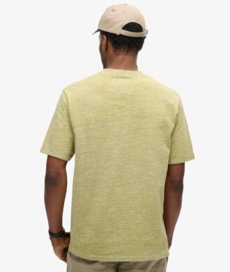 Camiseta de punto jaspeado sobreteñida