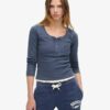 Camiseta deportiva de manga larga con botones