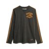 Camiseta deportiva Vintage de manga larga a rayas