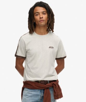 Camiseta Essential Logo Retro Striped