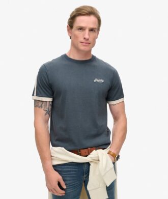 Camiseta Essential Logo Retro Striped