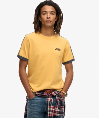 Camiseta Essential Logo Retro Striped