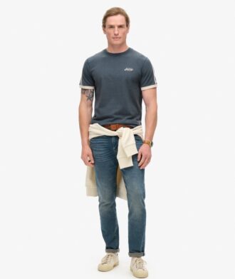 Camiseta Essential Logo Retro Striped
