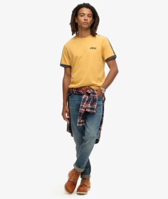 Camiseta Essential Logo Retro Striped