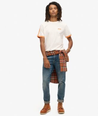 Camiseta Essential Logo Retro Striped