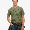 Camiseta estampada con sobreteñido Vintage