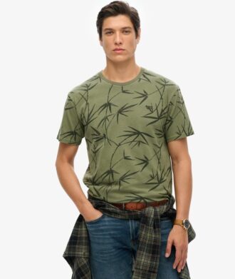 Camiseta estampada con sobreteñido Vintage