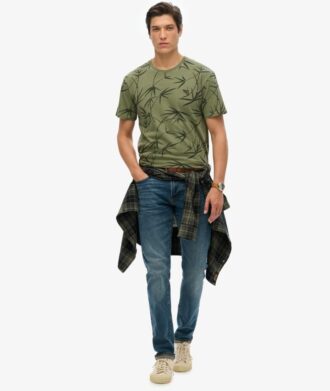 Camiseta estampada con sobreteñido Vintage