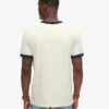 Camiseta gráfica de trabajo con cuello ribeteado y logotipo central