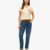 Camiseta holgada con cuello en V metalizada Suika