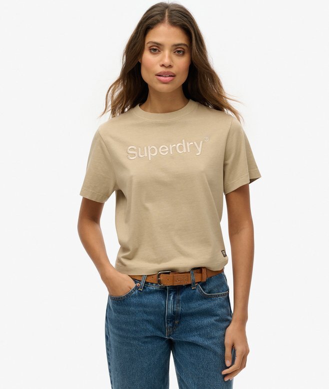 Camiseta holgada con el logotipo Core bordado