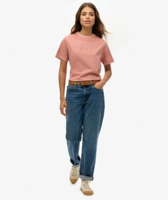 Camiseta holgada con el logotipo Core bordado
