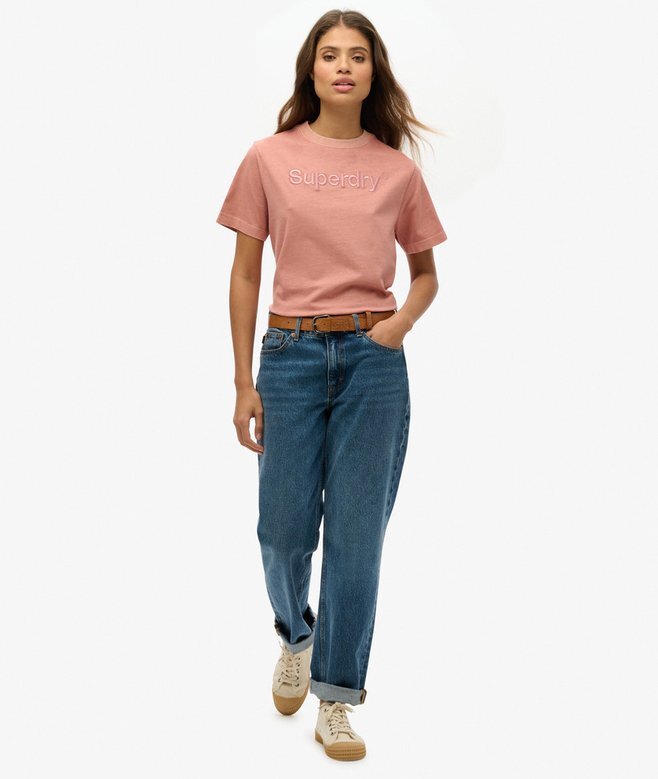 Camiseta holgada con el logotipo Core bordado