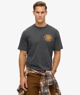 Camiseta holgada con estampado Biker Rock