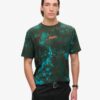 Camiseta holgada con estampado de camuflaje
