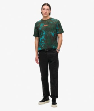 Camiseta holgada con estampado de camuflaje