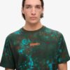 Camiseta holgada con estampado de camuflaje