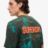 Camiseta holgada con estampado de camuflaje