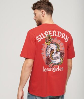 Camiseta holgada con estampado de tatuaje