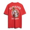 Camiseta holgada con estampado de tatuaje