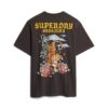 Camiseta holgada con estampado de tatuaje