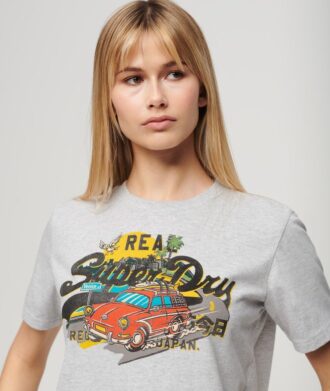 Camiseta holgada con estampado gráfico