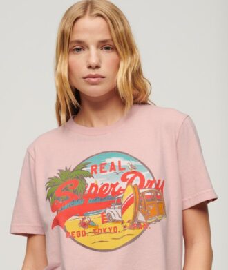 Camiseta holgada con estampado gráfico